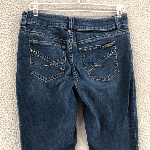 Chicos Jeans Womens 0.5 US 6 So Slimming Blue Medium Wash Denim Stretch Skinny* - Picture 4 of 13
